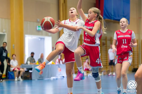 Basketball player in action